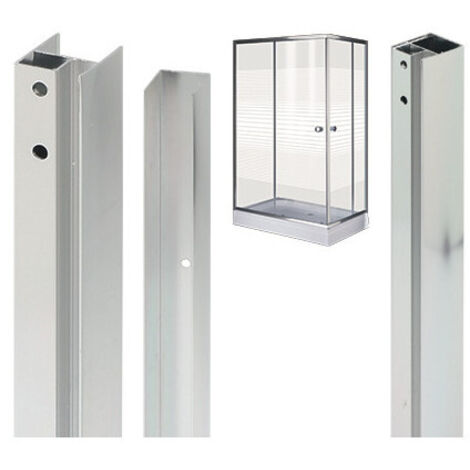 Profils de compensation pour cabine de douche 190 cm – Aluminium résistant – Installation précise Brixo – Accessoires de montage inclus
