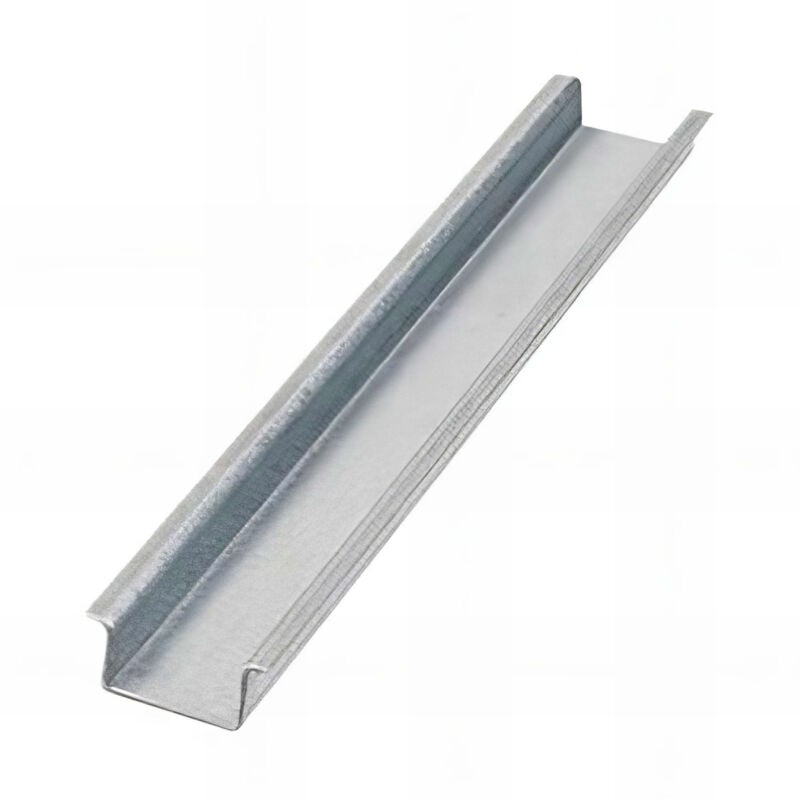 10 guides omega lisse 35 x 15 x 1,5 mm galvanisés pour charges légères type c