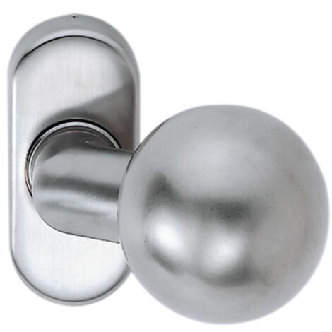 DIECKMANN 2033/4010/01 Profiltür-Knopf 2033/4010 Aluminium F1 Aufnahme 8 mm gekröpft