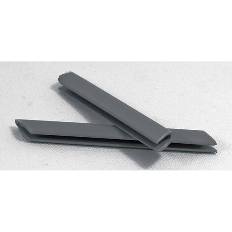 Profilverbinder für Handlauf / Bodenschiene Q4, Q2, Q5 (Beutel 12 Stück) grau