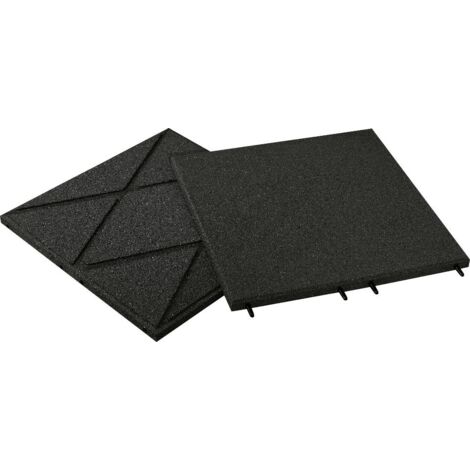 Profimat Fallschutzplatten 50 x 50 x 3 cm anthrazit Matten Fallschutzmatten