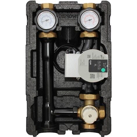 ENVIRON ProfiMix Heizkreispumpengruppe mit Drei-Wege-Mischer, Festwertthermostat 25-55°C und Wilo Para 25/6 Hocheffizienzpumpe