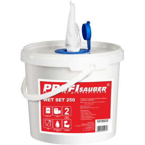 ProfiSauber WET SET 250 salviette in un secchio con dispenser