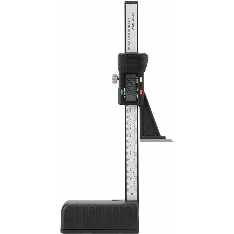Image of Profondimetro 150mM, altimetro digitale, strumento di misura graduato di precisione, calibro a corsoio per la lavorazione del legno, fresatrice, sega