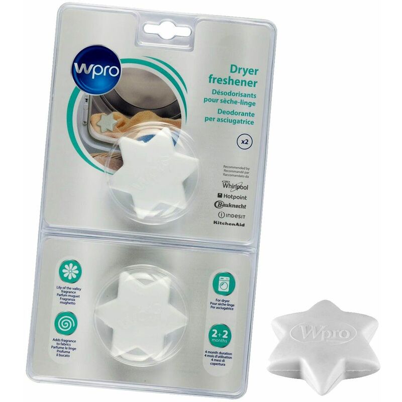 Image of Deodoranti per asciugatrice originale (mughetto DDS101) - Accessori e prodotti Wpro 2856703059558444726