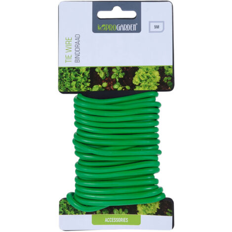 PROGARDEN alambre forrado jardin 5 metros blister , Alambre forrado jardín 5 metrosIdeal com abrazadera para tutor de sus plantasAl ser de color verde se disimula en su jar