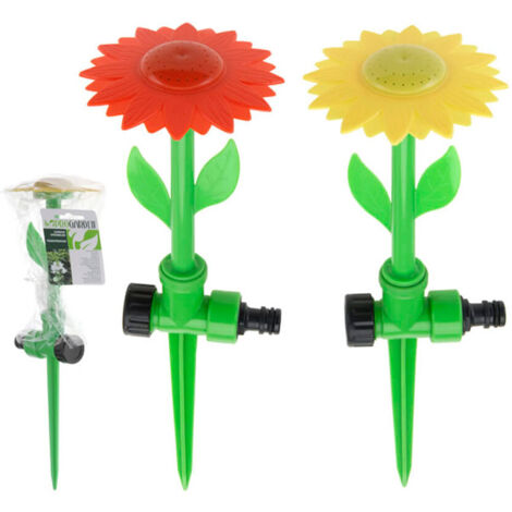 PROGARDEN aspersor flor 34 cm , Aspersor flor 34 cmFabricado en plástico de alta calidadColores surtidos amarillo y rojo, se envía según disponibilidadCon este aspersor