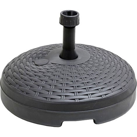 PROGARDEN Base de ratán para sombrilla - Antracita