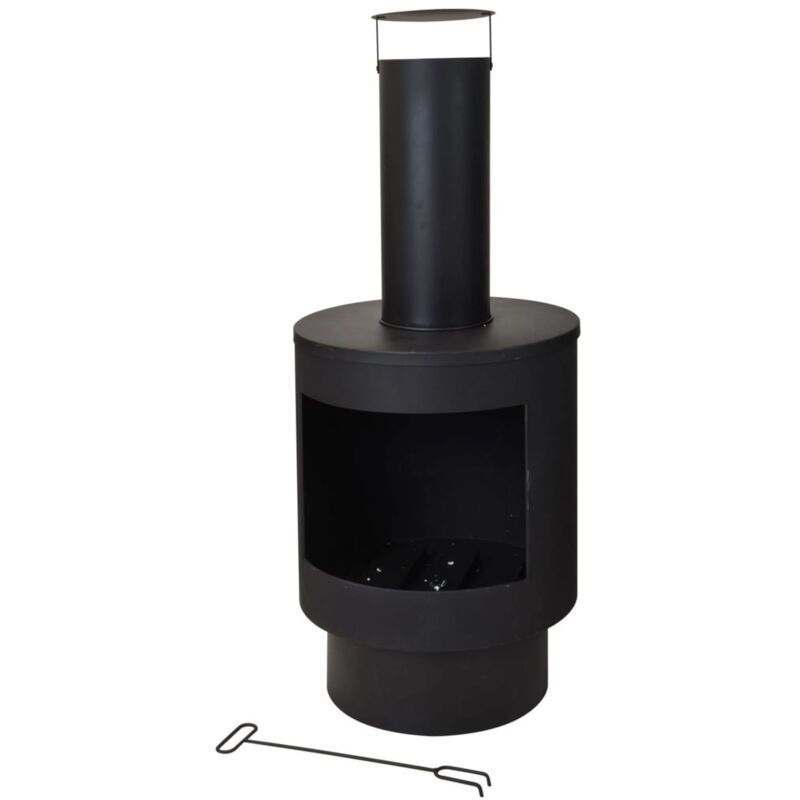 

ProGarden Chimenea de metal 112 cm - Negro