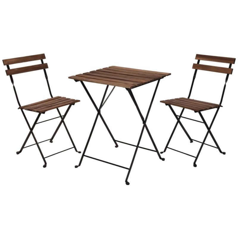 Ensemble de bistro 3 pcs Noir Progarden