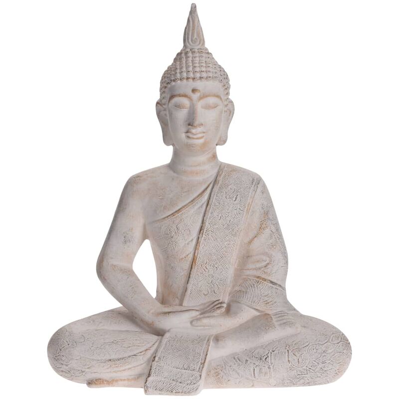 

Figura de Buda sentado 50x28x62,5 cm - Crema - Progarden