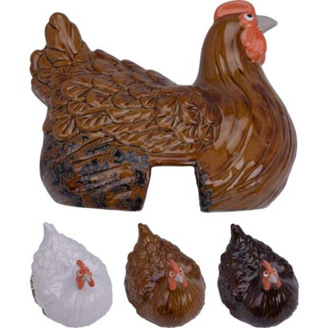 PROGARDEN gallina loza ranura 17 cm , Gallina loza ranura 17 cmColores sutidos, se envía según disponibilidadCon ranura par poner en vallas, maceteros o balconesFabrica