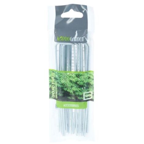 PROGARDEN grapas suelo metalicas 14 cm , Grapas suelo metalicas 14cmClavijas En Forma De ULongitud: 14 cmPeso: 16 gramosMaterial: metal