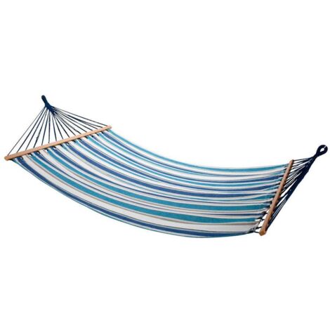 PROGARDEN hamaca 200x150 cm rayas azules , Hamaca 200x150 cm rayas azulesLas hamacas son ideales para relajarse en el jardín, en el balcón o en el salónSon el asiento perfe