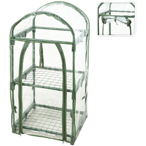 PROGARDEN invernadero 2 pisos 50x45x84 cm , Invernadero 50 x 45 x 84 cmIdeal para cultivar varios vegetales, este invernadero encontrará su lugar en su terrazaGracias a la