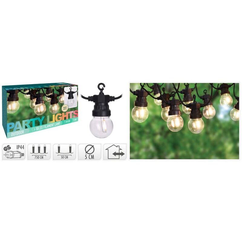 

Lámparas LED de jardín 10 lámparas 24 V - Blanco - Progarden
