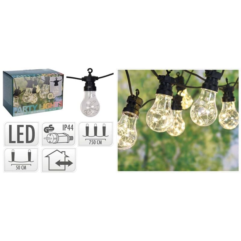 

Luces LED de jardín para fiestas con 100 lámparas - Blanco - Progarden