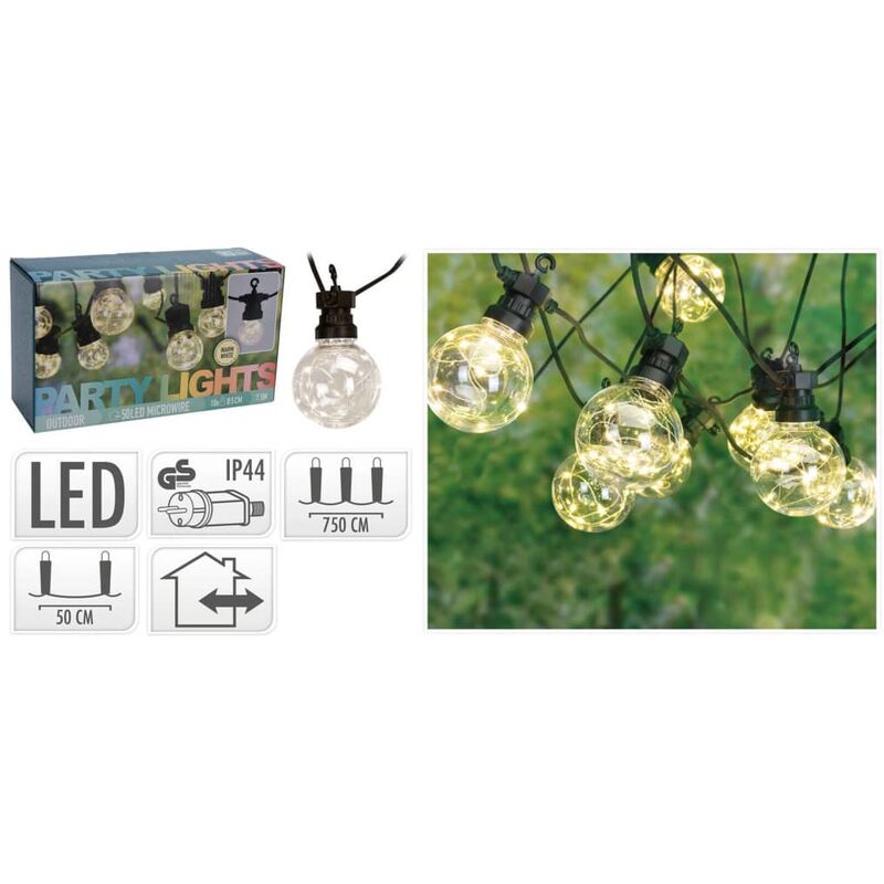 

Luces LED de jardín para fiestas con 80 lámparas - Blanco - Progarden