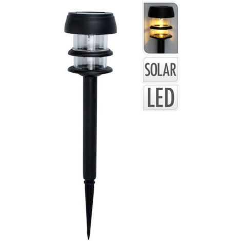 PROGARDEN luz solar jardin 7x26 cm , Luz Solar Jardín 7X26CmLámpara Solar Jardín Plástico 7X26CmLámpara solar ideal para exteriores Dale un toque de iluminación nocturn