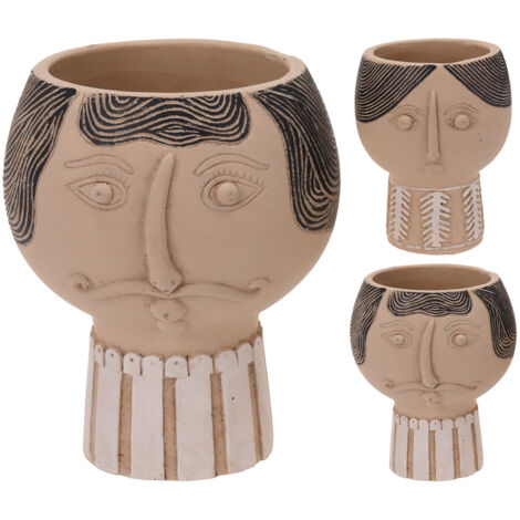 PROGARDEN maceta ceramica busto 13x12 cm , Maceta cerámica busto 13x12cm.