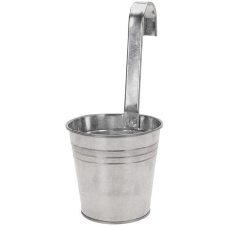 PROGARDEN maceta colgar zinc 13x28 cm , Macetero para colgar Zinc 13 x 28 cmFabricado en chapaIdeal para su jardínFácil de colgar en cualquier salienteMedidas: 13 x