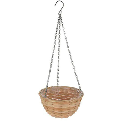 PROGARDEN macetero colgar mimbre 30x16,5 cm , Macetero colgar mimbre 30 x 16,5 cmFabricado con material naturalApto para exterioresIncluye forro interior para mayor com