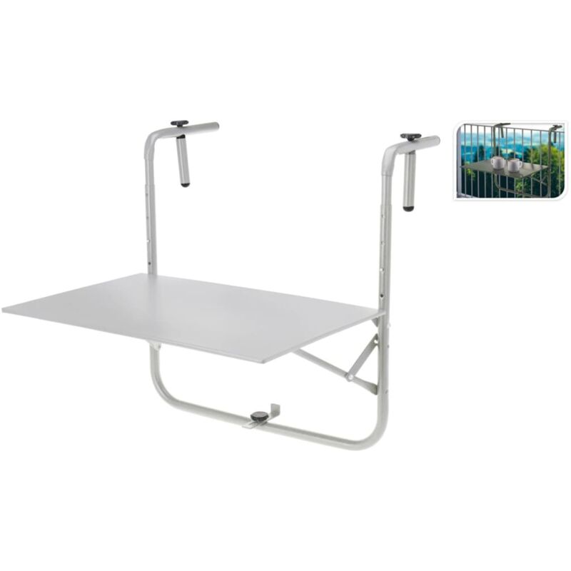

Mesa de balcón gris mate - Gris - Progarden