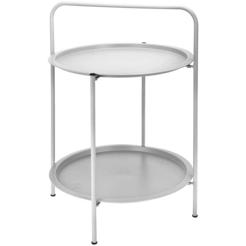 

ProGarden Mesa redonda mate 50x66 cm gris - Gris