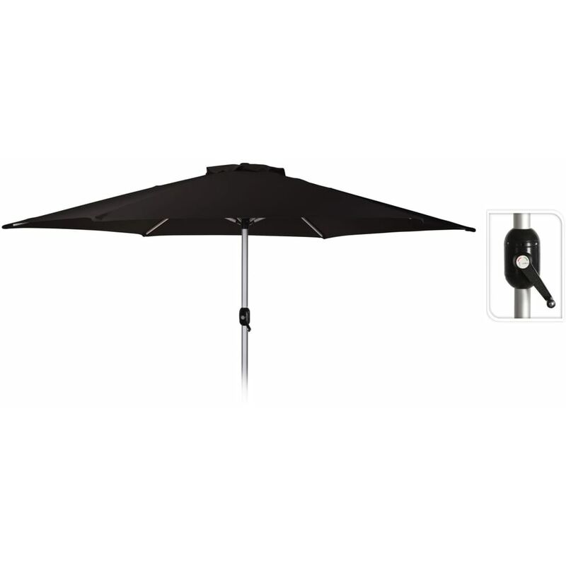 ProGarden Parasol Mardi 270 cm Noir