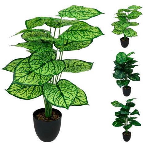 PROGARDEN planta artificial diefembaquia 66 cm surtida , Planta artificial diefembaquia 66cm surtidaEs una planta verde de hojas grandes, que gracias a su fácil cuidado es una