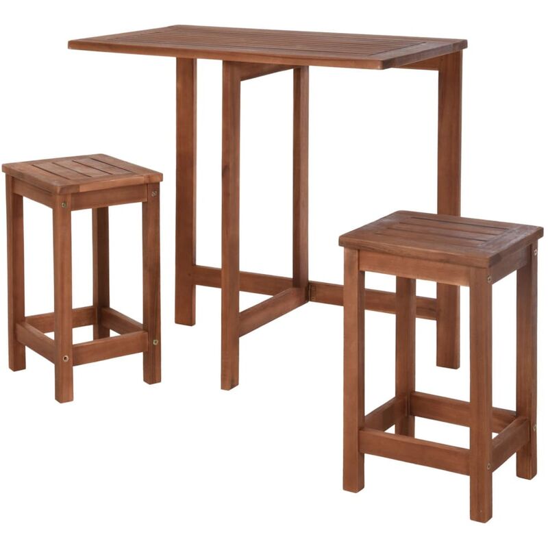 Salon de jardin 3 pcs Bois - Progarden