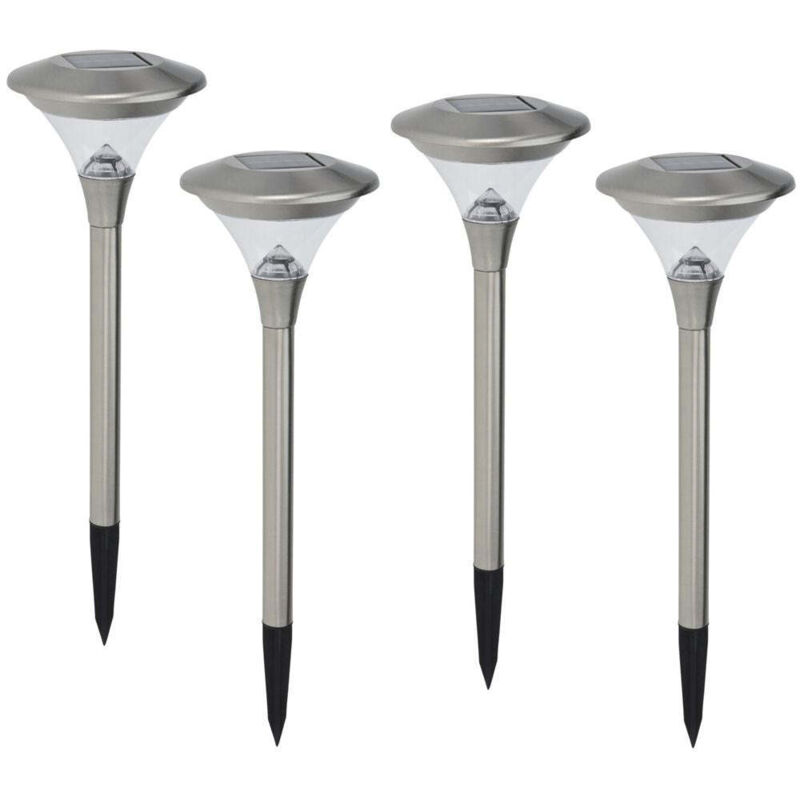 Lampe solaire inox 47 cm. 4 unités - talla Lampe solaire inox 47 cm. 4 unités - talla