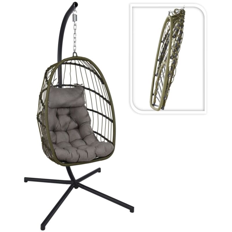 

ProGarden Silla colgante con base verde oscuro - Verde