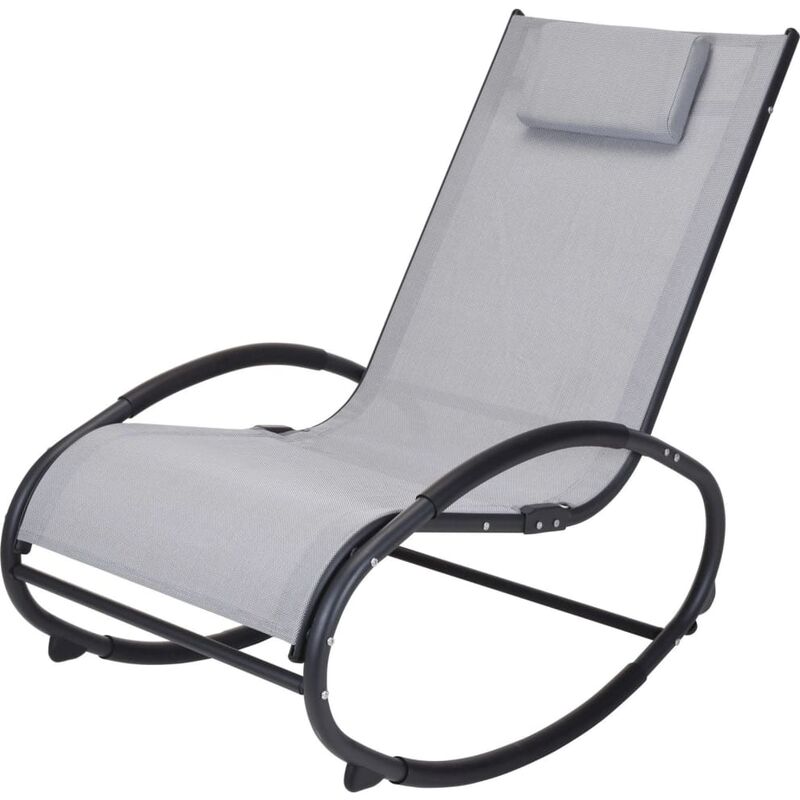 

ProGarden Silla mecedora gris claro - Gris