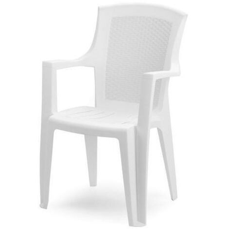 PROGARDEN sillon resina eden rattan blanco , Sillón Eden rattan blanco. -Marca: Progarden. -Silla Resina Rattan de respaldo alto blanco. -Dimensiones (LxWxH) cm: 62 x 60 x 89. -Col
