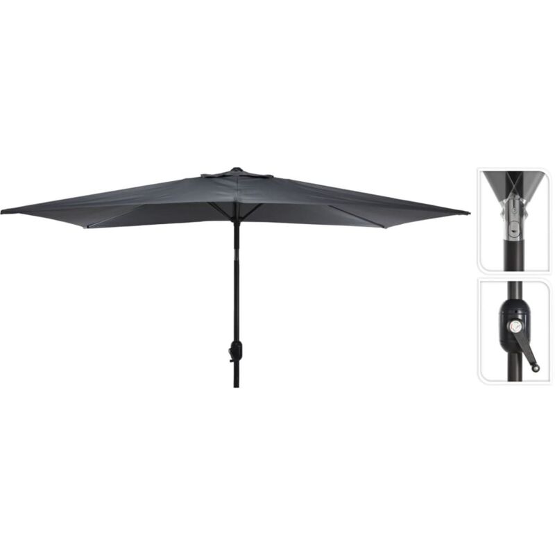 

Sombrilla Lundi gris oscuro 150x250 cm - Gris - Progarden