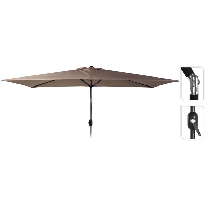 

Sombrilla Lundi gris taupe 150x250 cm - Gris Topo - Progarden