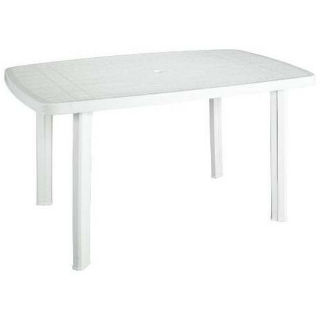 Progarden – Table de jardin ovale 4 places – Résine 100% recyclable – Dimensions 137x85xH72cm – Résistante aux intempéries et facile à nettoyer