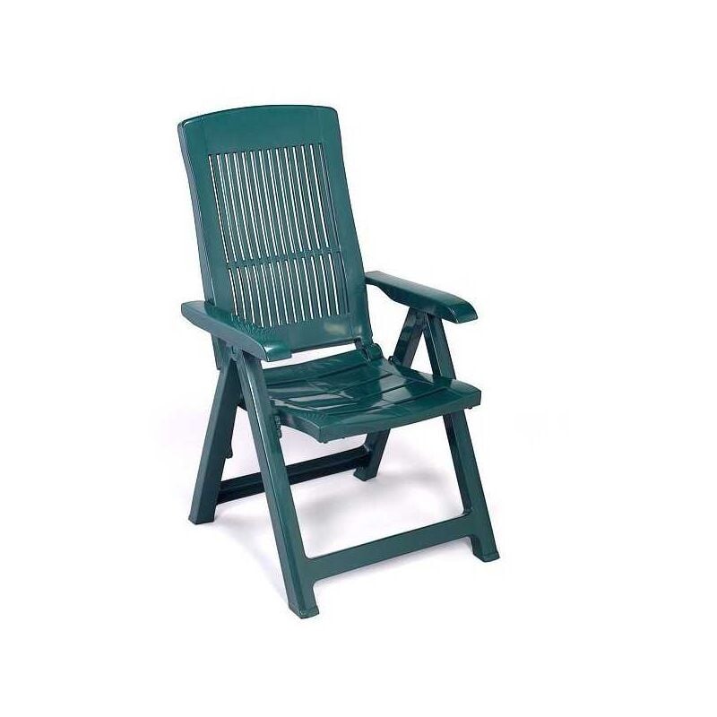 Progarden - Fauteuil pliant en résine Tampa Green