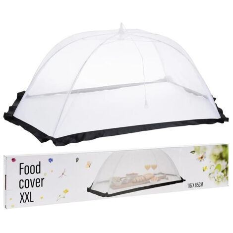 MULTISTORE 2002 PROGARDEN tapa mosquitera plegable xl 116x65 cm , Tapa mosquitera plegable XL 116x65 cmFabircada en nylon y metalColor blanco y negroFácil plegado para mejor almacenami