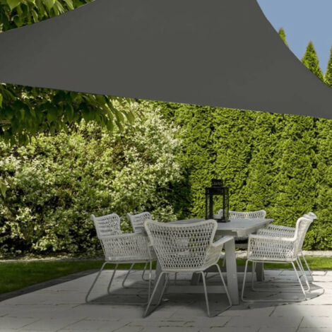 ProGarden Toile d ombrage 3,6x3,6x3,6 m gris triangulaire