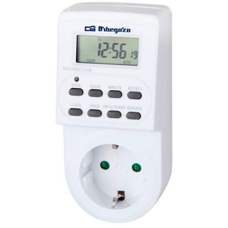 Programador de Enchufe Orbegozo PG 20 /Potencia Máxima 3600W