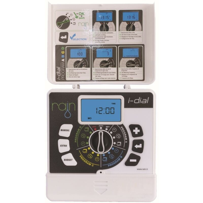 

Programador de riego 24V I-DIAL 12 zonas Interior - Rain