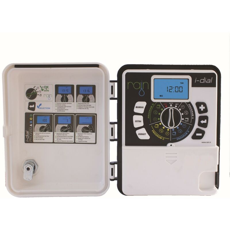 

Programador de riego 24V I-DIAL 4 zonas Exterior - Rain