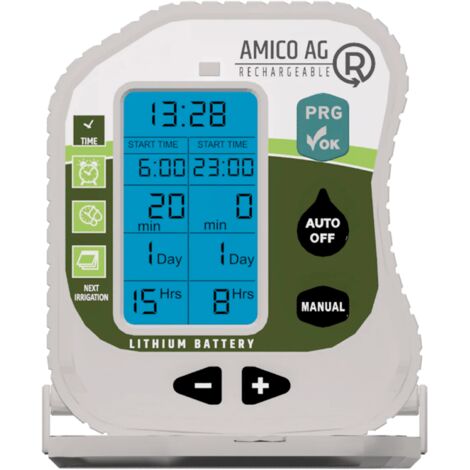 Programador de Riego a Pilas RAIN AMICO AG R. Adecuado para Pequeños Huertos e Invernaderos 1 Zona