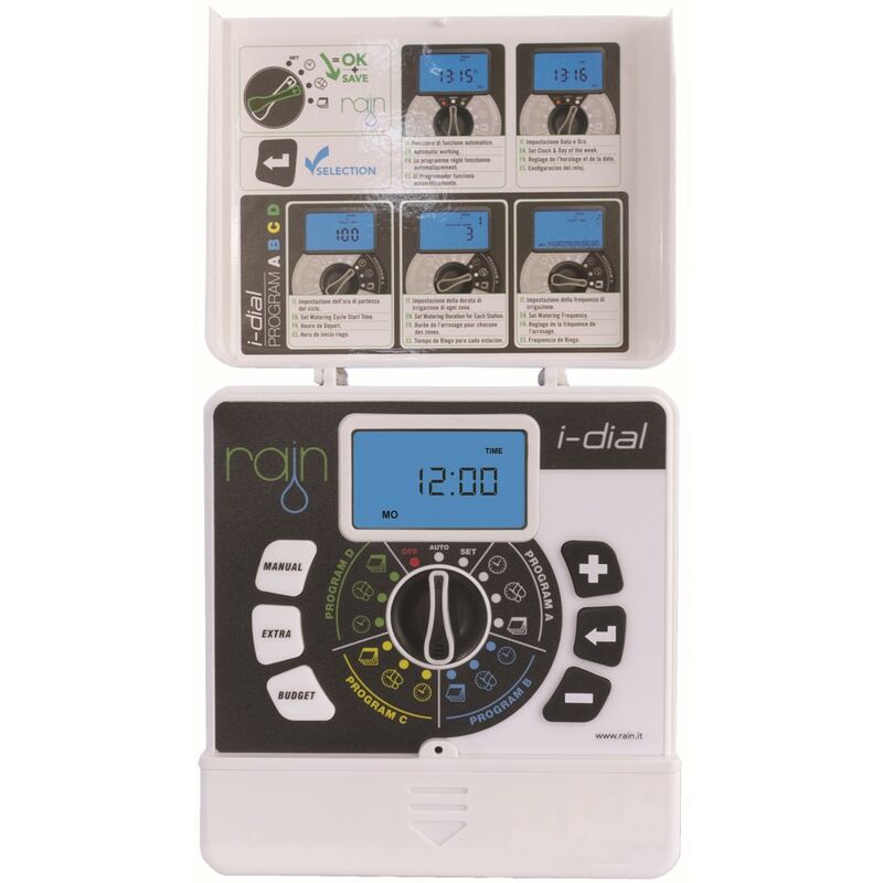 

Programador de riego a pilas I-DIAL 8 zonas Interior - Rain