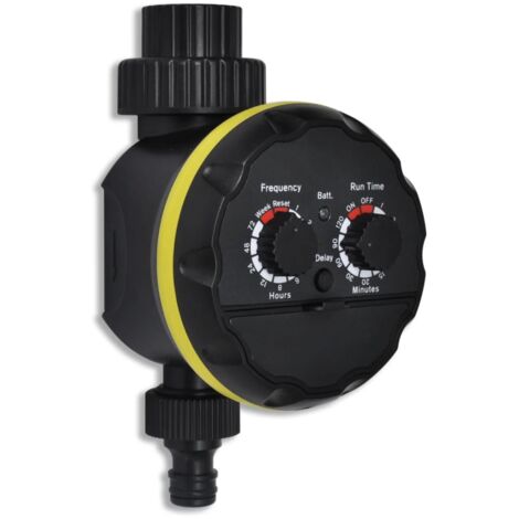 Programador de riego automático con una salida vidaXL - Negro