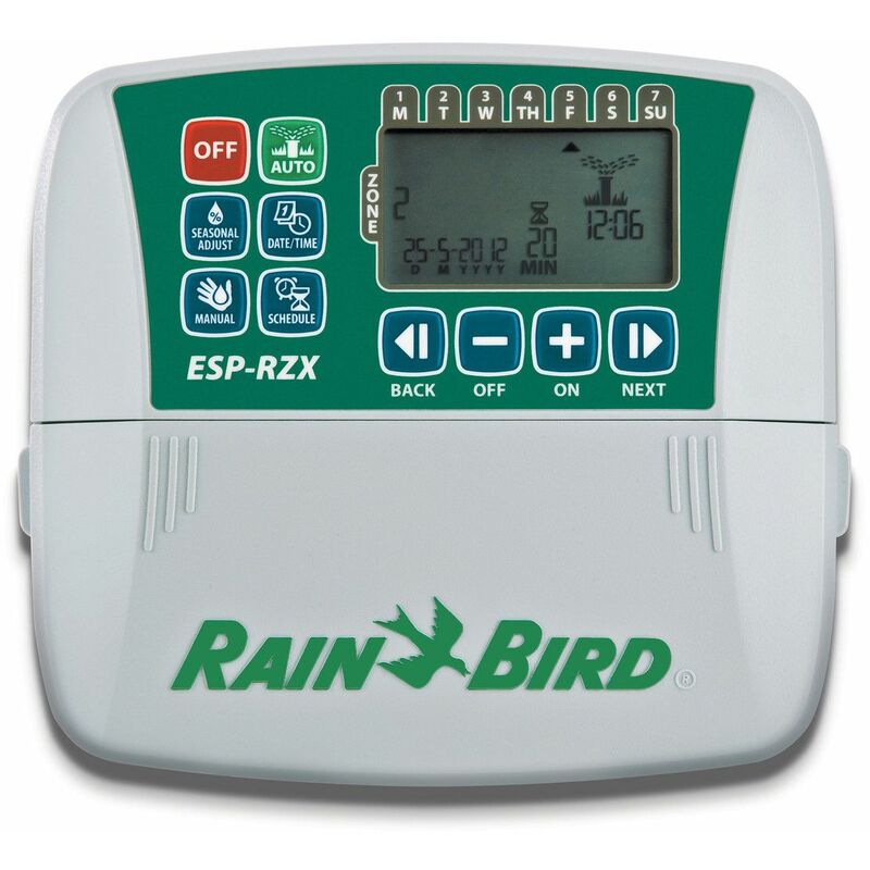 

Programador De Riego Jardin Rain Bird Serie Esp-Rzx 6 Estaciones Interior