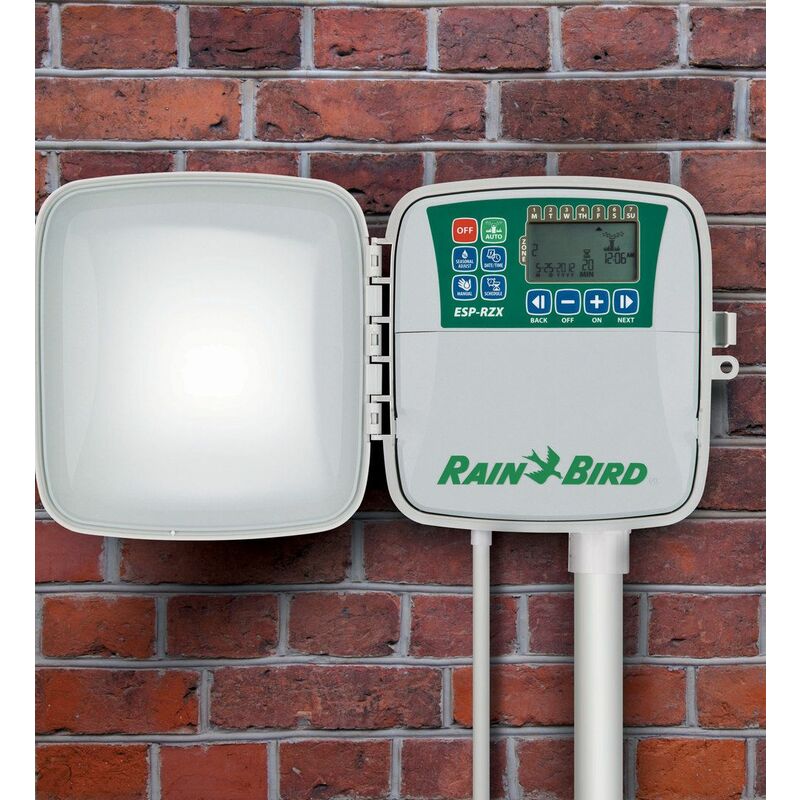 

Programador De Riego Jardin Rain Bird Serie Esp-Rzx 8 Estaciones Exterior