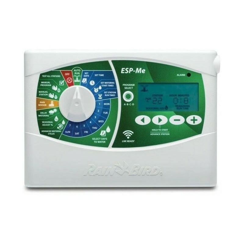Programmateur d'arrosage extérieur Rain Bird 24v ESP4MEU, 4 zones d'arrosage